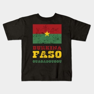 Flag of Burkina Faso Kids T-Shirt